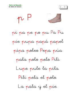 La Letra "P" - Mundomumu.com