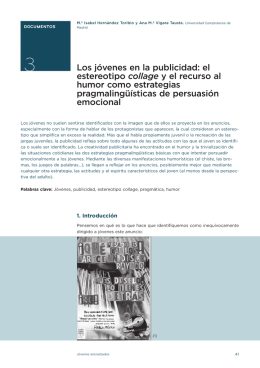 Los jóvenes en la publicidad: el estereotipo collage y el