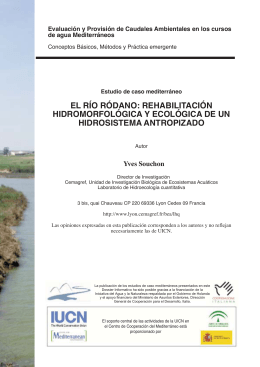 el río ródano: rehabilitación hidromorfológica y ecológica de un