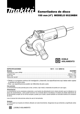 Esmeriladora de disco - Makita Latin America