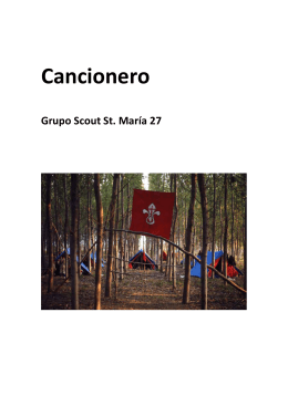 Cancionero - Grupo Scout Santa María 27