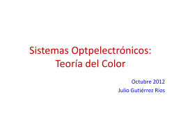 Sistemas Optpelectrónicos: Teoría del Color