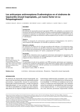 Los anticuerpos antirreceptores ß-adrenérgicos en el