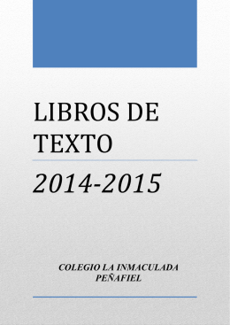 libros de texto - Colegio La Inmaculada
