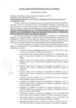 Resolución 4ª(885 kB.) - Diputación de Valladolid