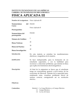 FISICA APLICADA III