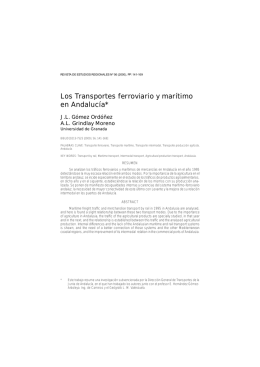 Los Transportes ferroviario y marítimo en Andalucía