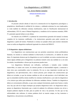 Los diagnósticos y el DSM-IV