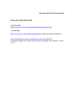 DEPARTAMENTO HUMANIDADES ENLACES Y RECURSOS WEB