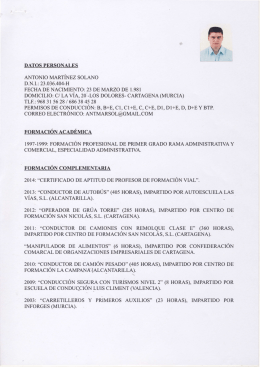 20t2: "OPERADOR DE GRÚA TORRE" (285 HORAS), IMPARTIDO