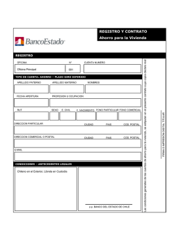 Contrato de Ahorro Vivienda