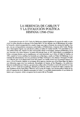 i la herencia de carlos vy la evolución política hispana (1500