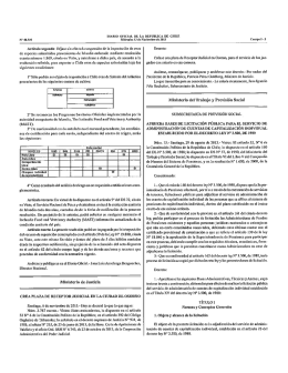 DIARIO OFICIAL DE LA REPUBLICA DE CHILE