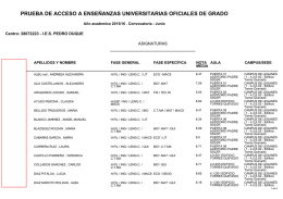 PRUEBA DE ACCESO A ENSEÑANZAS