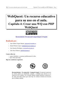 WebQuest: Un recurso educativo para su uso en el aula.