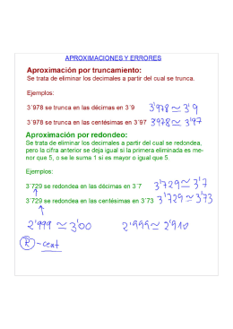 APROXIMACIONES Y ERRORES