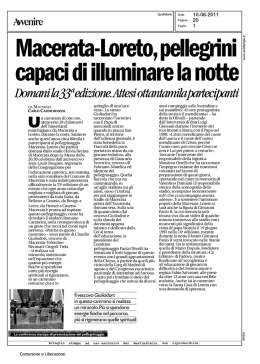 Macerata-Loreto, pellegrini capaci di illuminare la notte