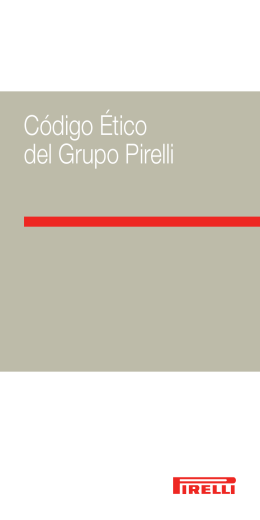 Código Ético del Grupo Pirelli