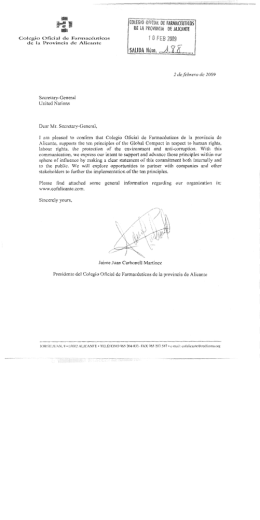 Letter of Commitment