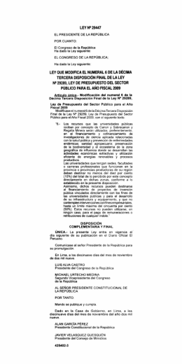 LEY N9 29447
