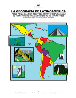 la geografía de latinoamérica