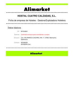 HOSTAL CUATRO CALZADAS, SL - Empresas de