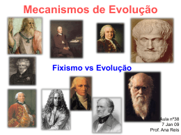 Mecanismos de Evolução - Ciência e Tecnologia na Escola