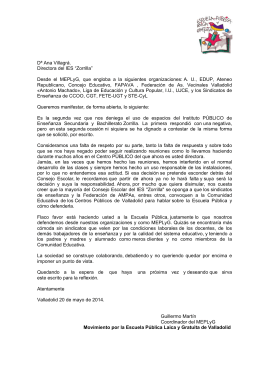 Escrito enviado a la dirección del IES Zorrilla ( PDF