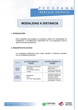 MODALIDAD A DISTANCIA