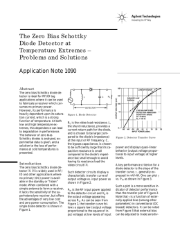 The Zero Bias Schottky Diode Detector at Temperature
