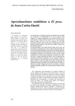 Aproximaciones semióticas a El pozo, de Juan Carlos Onetti
