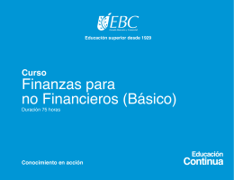 Curso Finanzas para no Financieros (Básico)