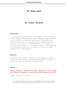 TE PASA ALGO - Dramaturgia Uruguaya