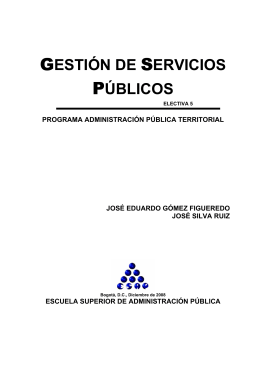 gestión de servicios públicos