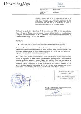 Resolución definitiva de solicitudes admitidas a trámite.