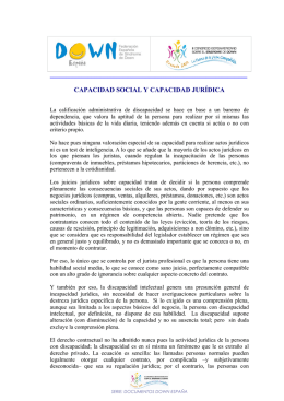 Capacidad social y capacidad jurídica