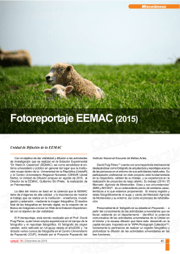 Fotoreportaje EEMAC (2015) - Estación Experimental "Dr. Mario A
