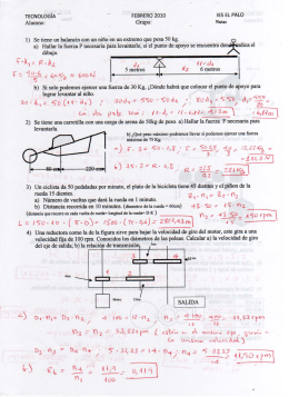 TECNOLOGÍA " " FEBRERO 2010 IES EL PALO Alumno: Grupo: _