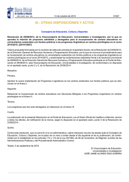 Resolución 5/09/2014 - FSIE Castilla La Mancha