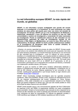 La red informática europea GÉANT, la más rápida del