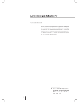 La tecnología del género