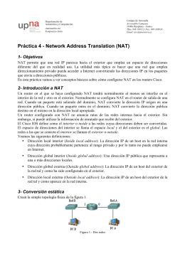 Práctica 4 - Network Address Translation (NAT)