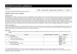 deontología jurídica - Universidad Monteávila