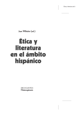 Ética y literatura en el ámbito hispánico