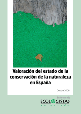 Valoración del estado de la conservación de la naturaleza en España