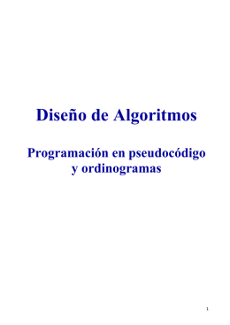 Diseño de Algoritmos