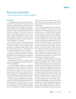 Recursos minerales - Universidad Tecnológica de la Mixteca