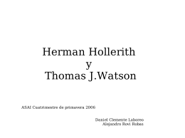 Herman Hollerith y Thomas J.Watson