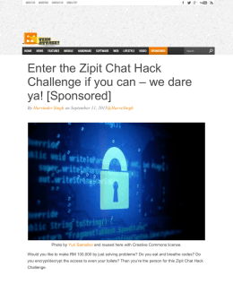 Enter the Zipit Chat Hack Challenge if you can – we dare ya