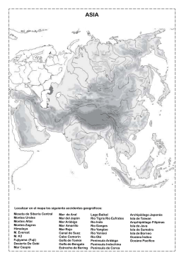 Meseta de Sibería Central Montes Urales Montes Altai